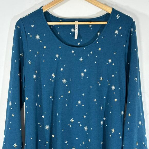 SOMA‎ Embraceable Sleepshirt Into the Night Blue Womans Medium NWT - Picture 3 of 9